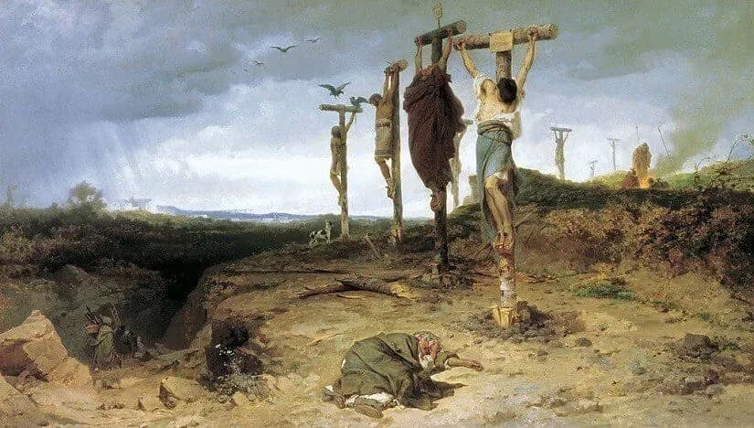 Crucifixions on the Appian Way by Fedor Bronnikoc