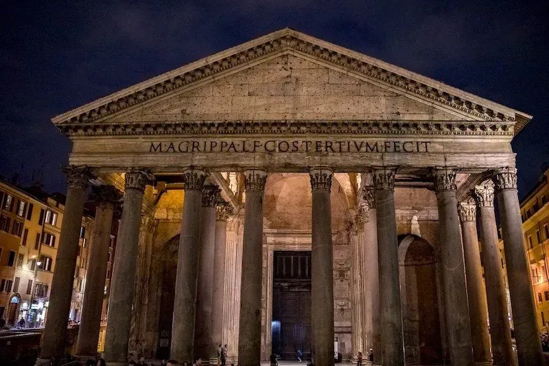 The Pantheon by night
