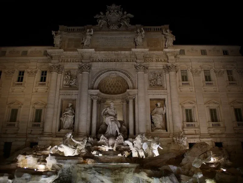 Trevi Fountain by night