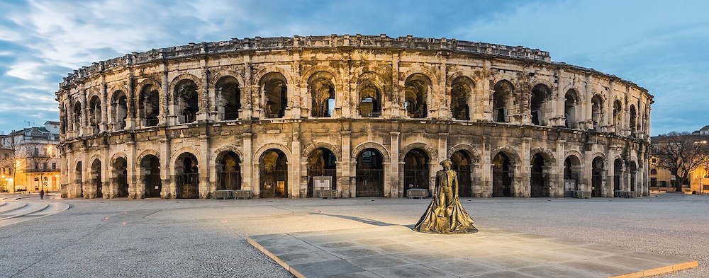 Roman amphitheatre in Nîmes, France
