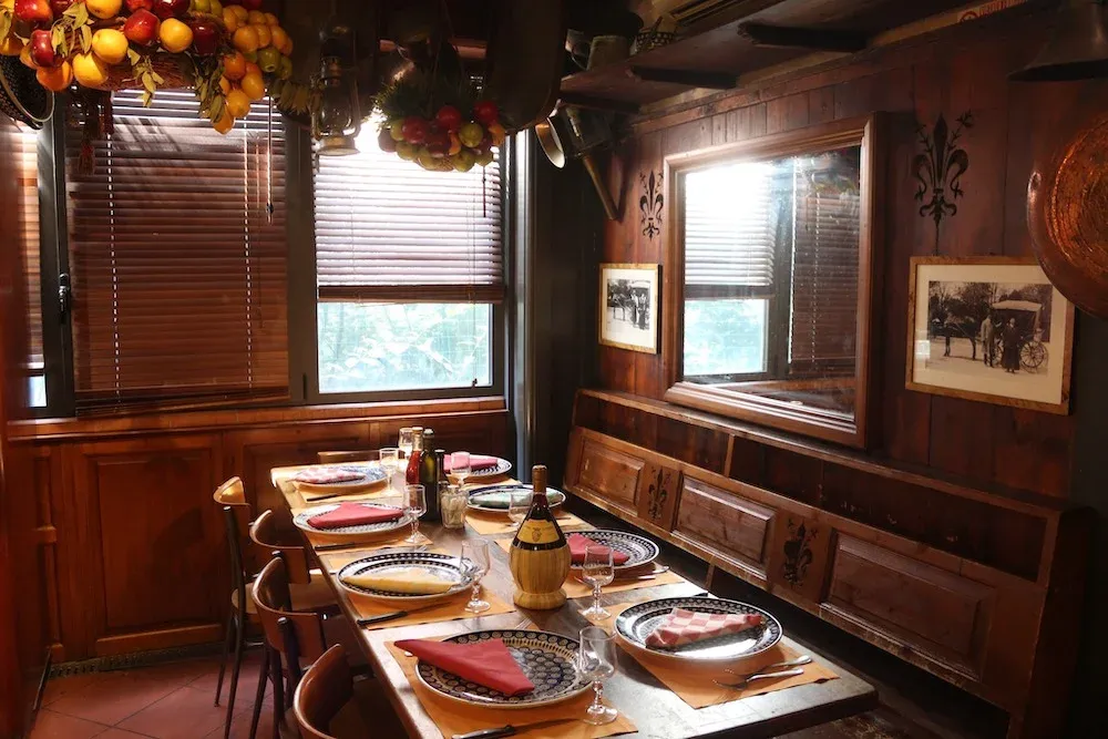 Interior of Perseus Restaurant in Florence