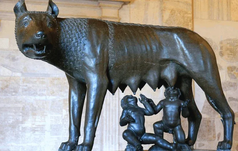 The bronze She-Wolf in the Capitoline Museums