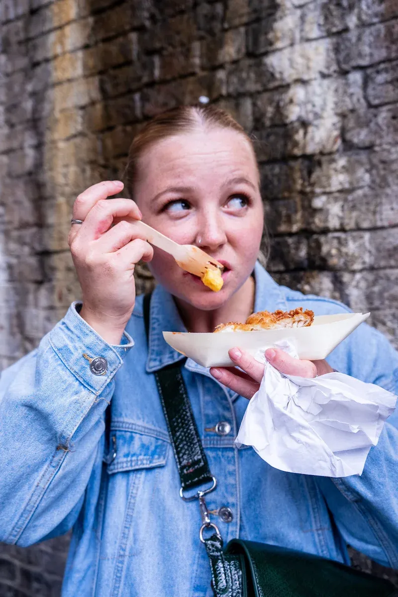 Enjoying our Borough Market Food tour