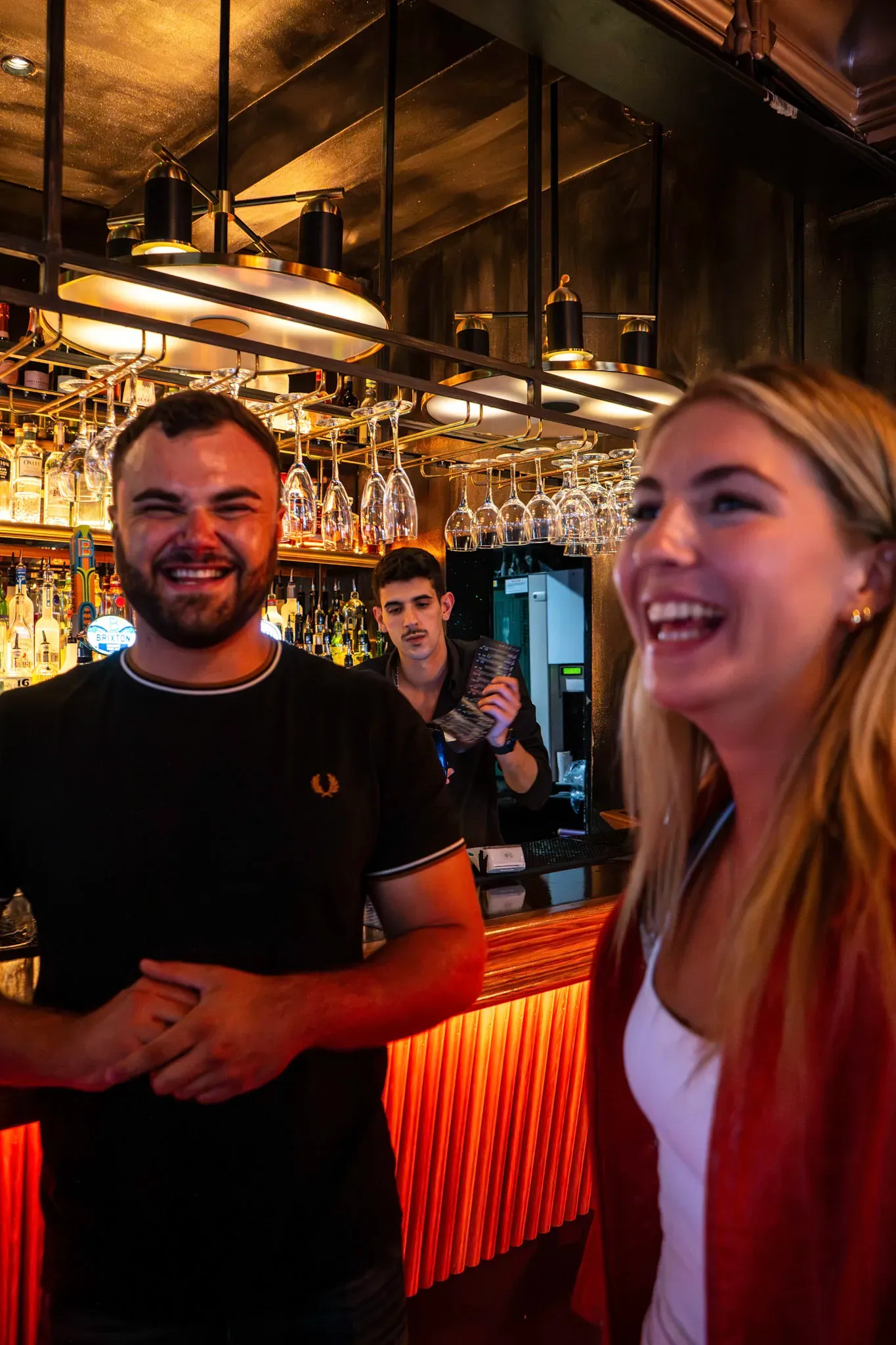 Guys are having fun on tipsy tour