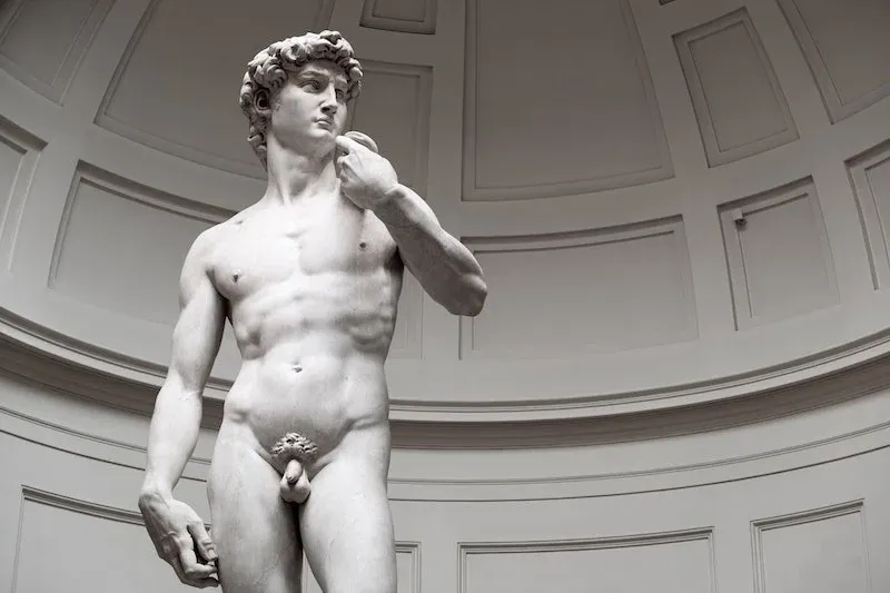Michelangelo's David. Seeing this world-renowned masterpiece in person is a big factor in deciding whether to visit the Uffizi or Accademia.