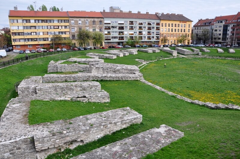 Military Roman amphitheatre in Budapest, Hungary