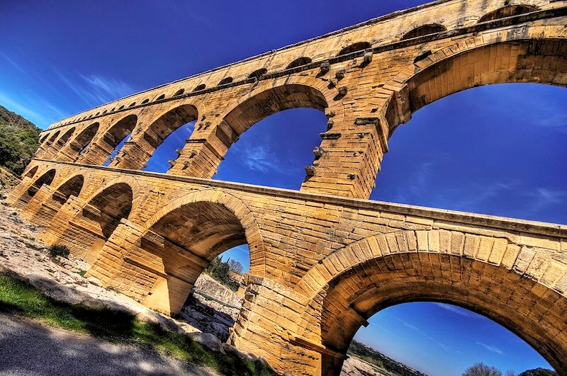 Pont du Gard, just outside Nimes. Photo credit: Wolfgang Staudt
