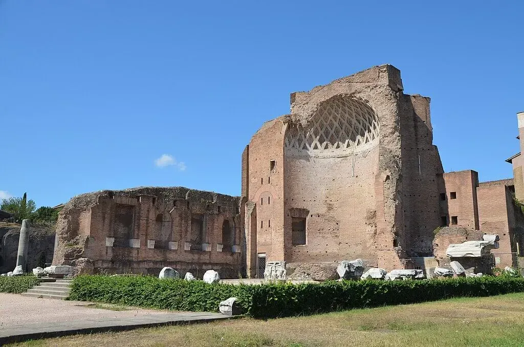 Ancient Temple of Venus and Roma ruins on Upper Via Sacra showcasing Roman archaeological heritage during Carpe Diem Tours Rome historical exploration