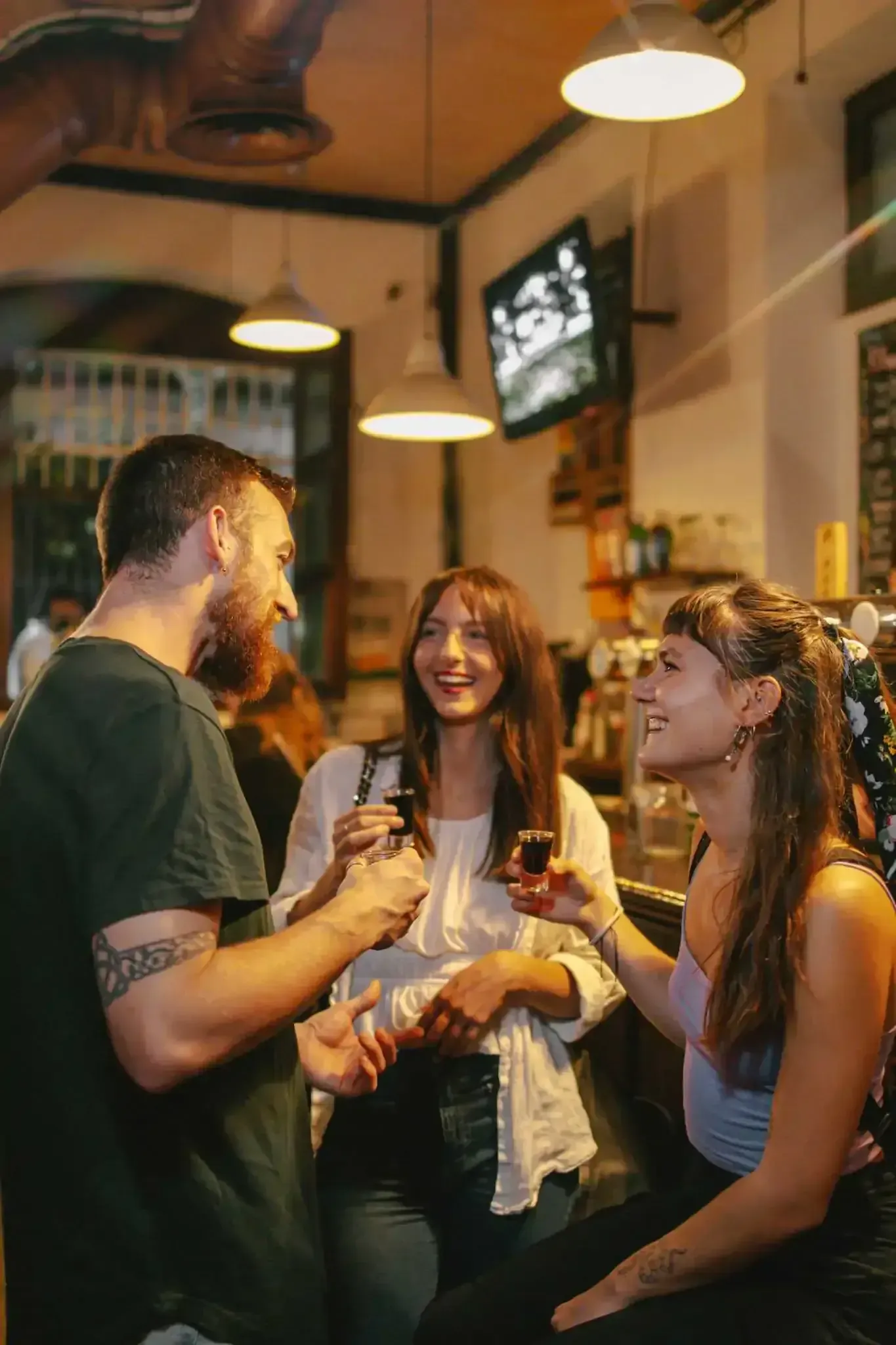 Spanish shots tasting during Barcelona tipsy tour