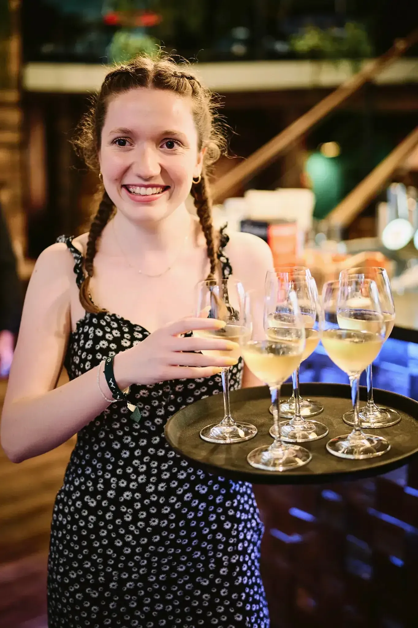 Restaurant dining experience during Budapest food tour