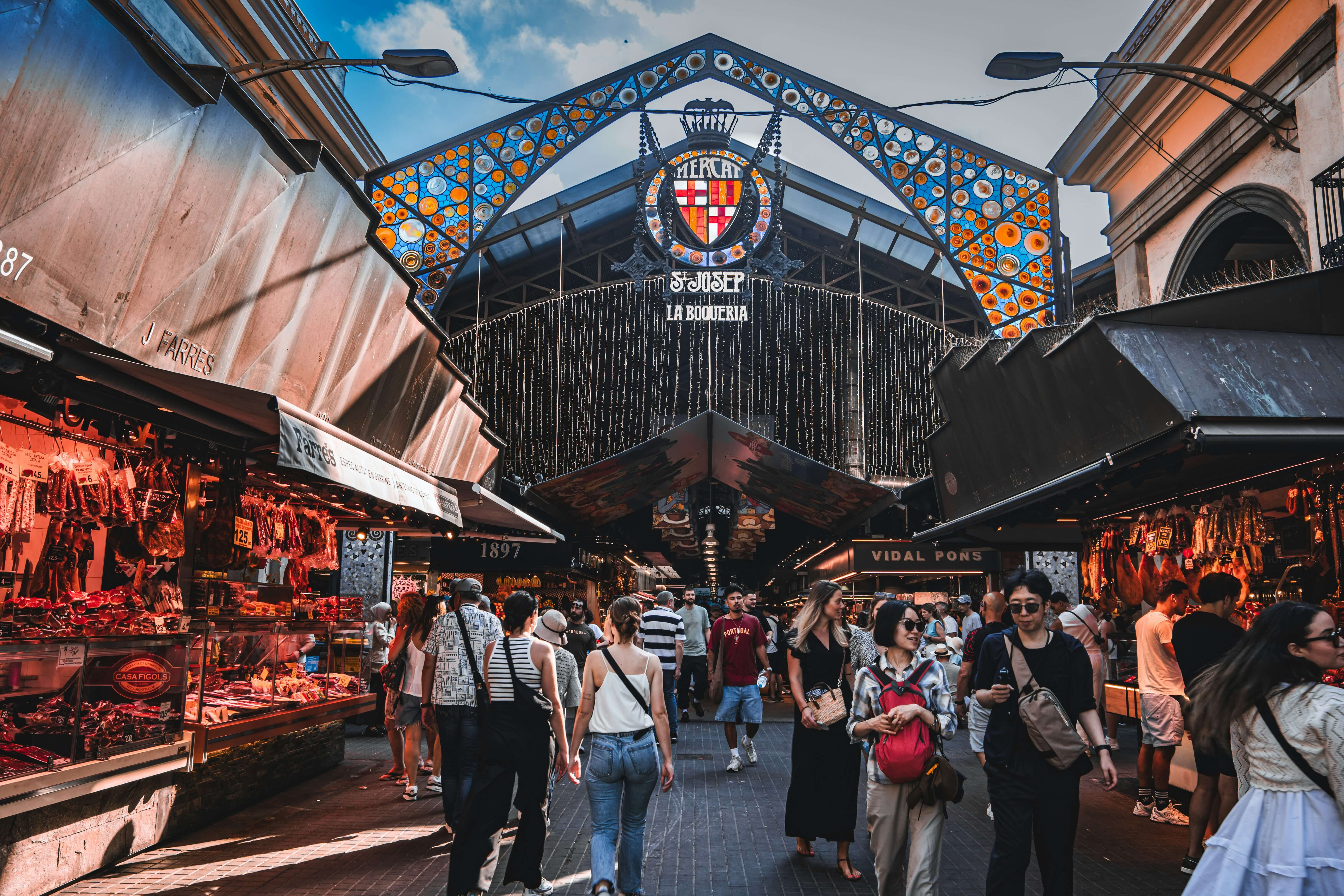 la boqueria food market in barcelona