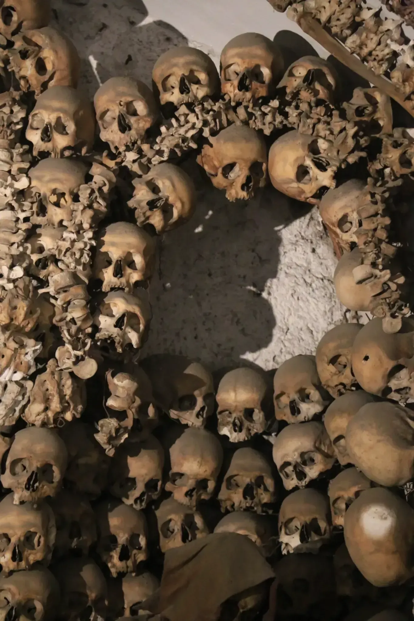 Underground basilica chambers at Basilica of San Clemente during Hidden Rome tour