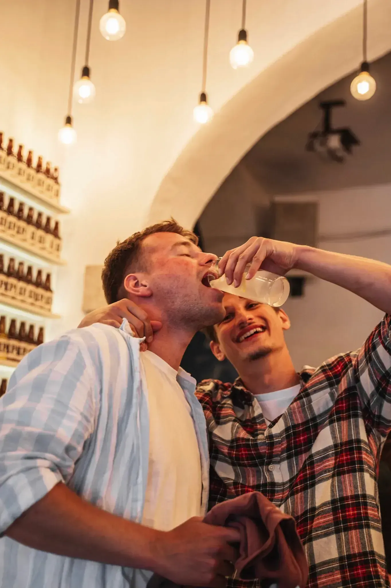 Vibrant bar atmosphere with drinks during Lisbon tipsy tour