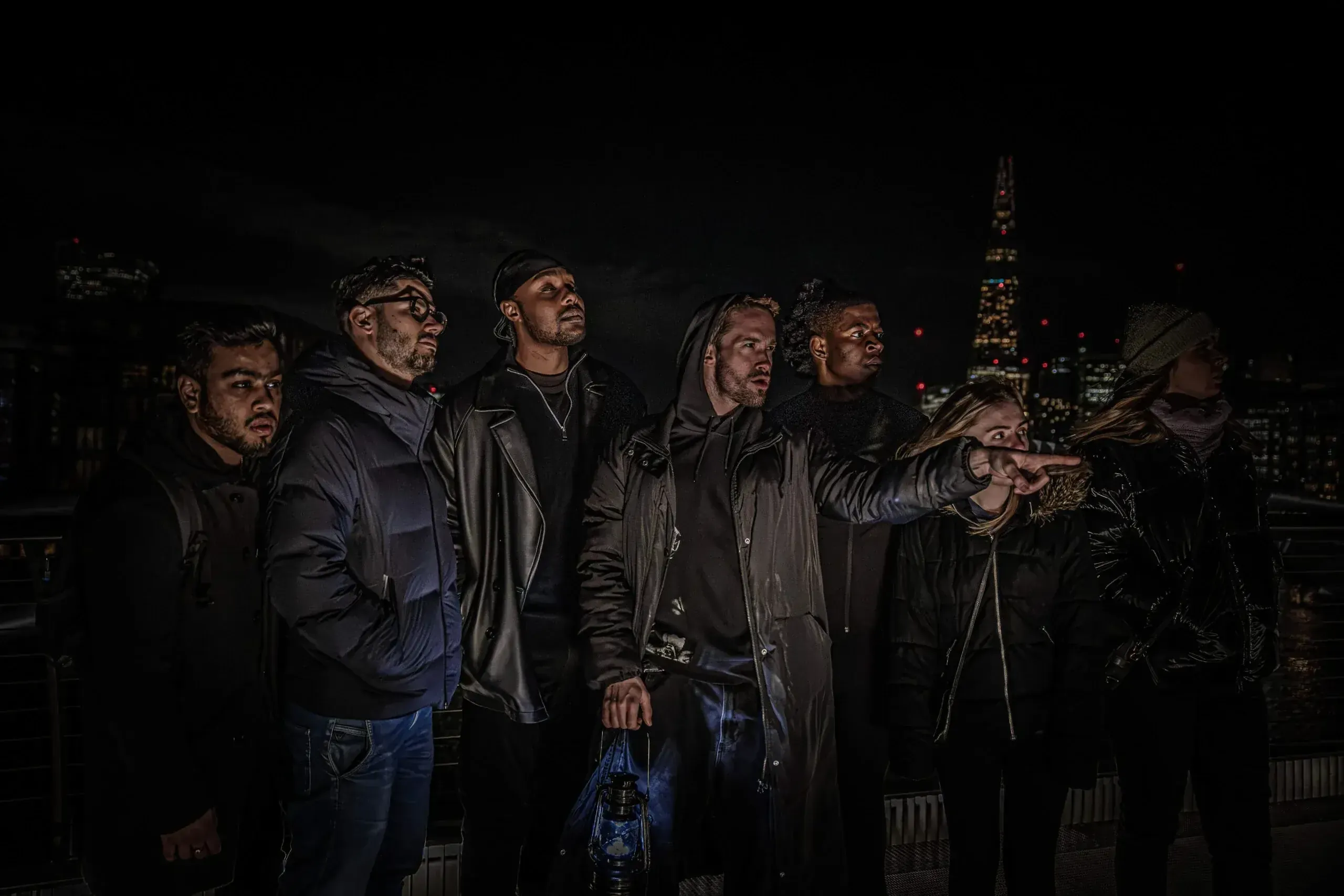 Old Bailey with spectral black dog on London ghost tour