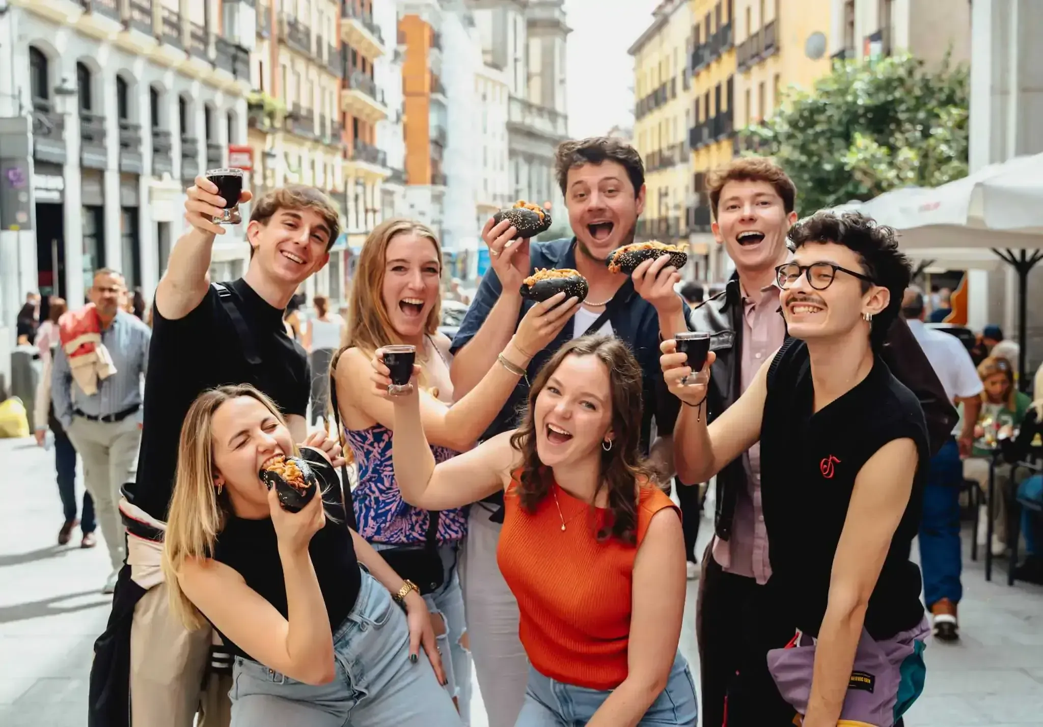 Food and drink tour in Madrid featuring local Spanish beverages and wine
