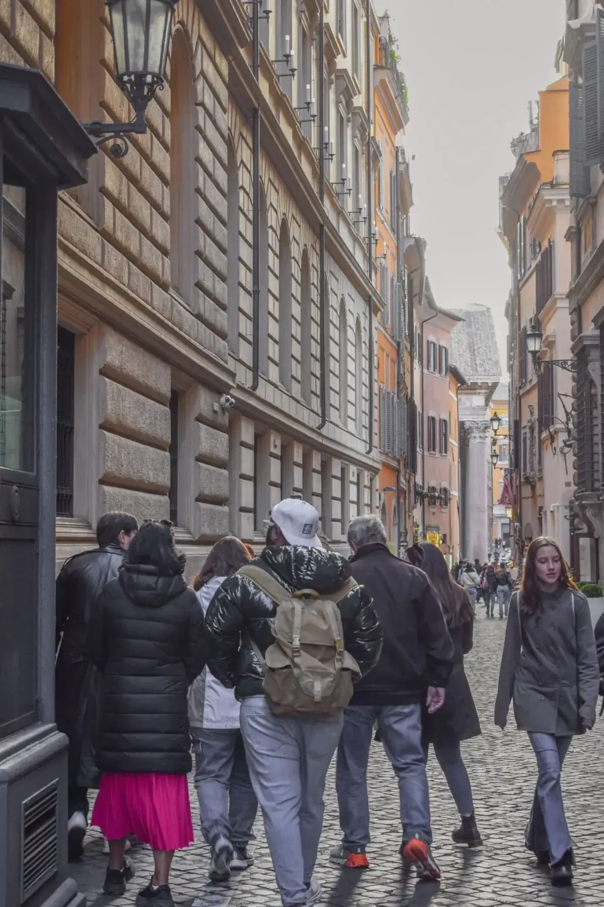 Tourists gathering at the historic Spanish Steps plaza in Rome