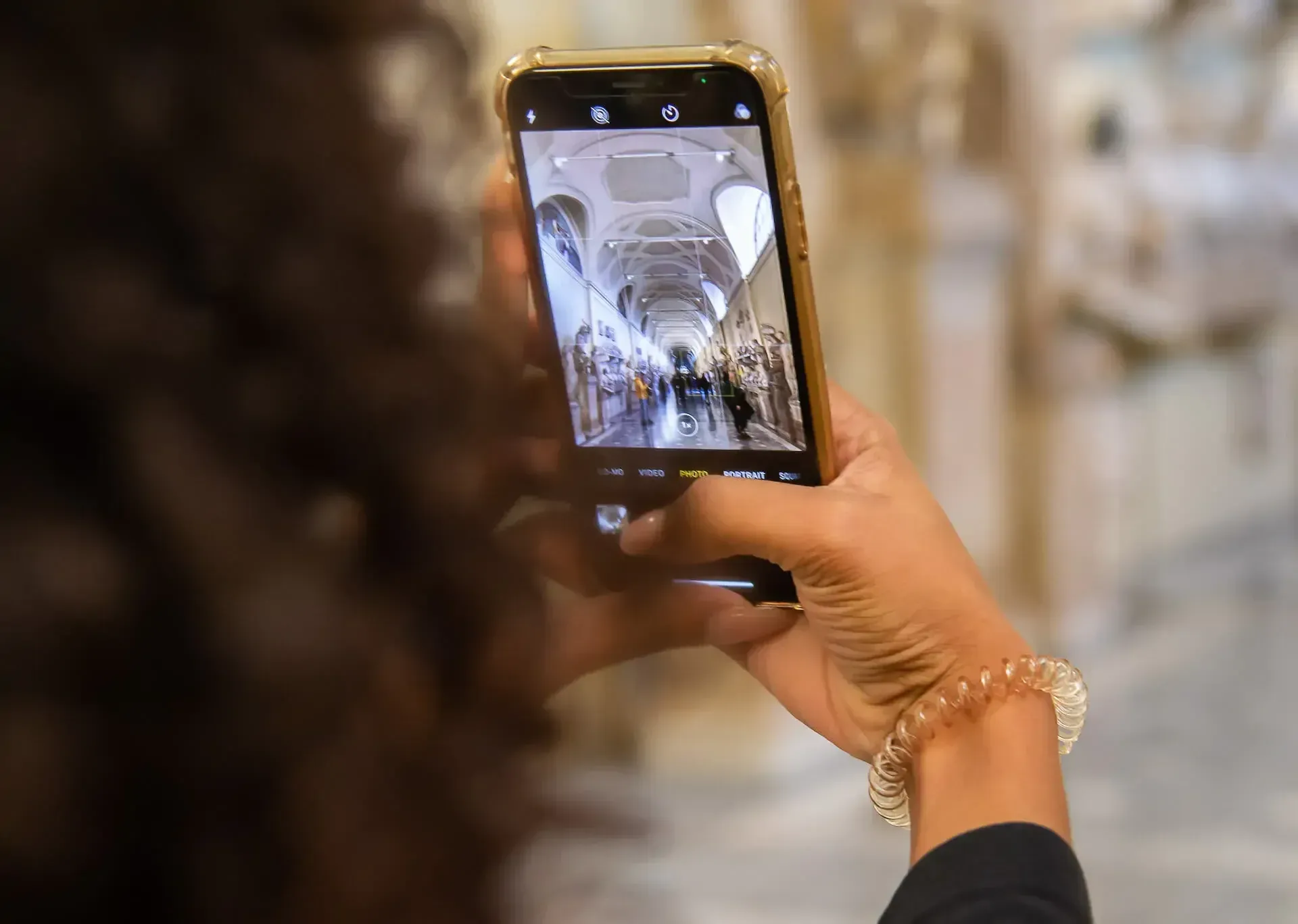 Michelangelo's famous Sistine Chapel ceiling frescoes during Vatican tour