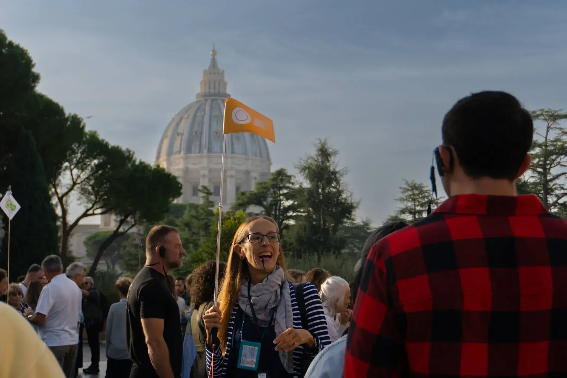 St. Peter's Basilica exterior view during Vatican Small Group Tour in Rome
